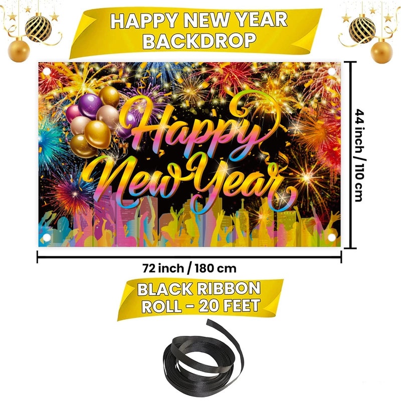 2025 New Year Cartoon Letter Paper Hanging Ornaments Party Festival Decorative Props|节日装饰品