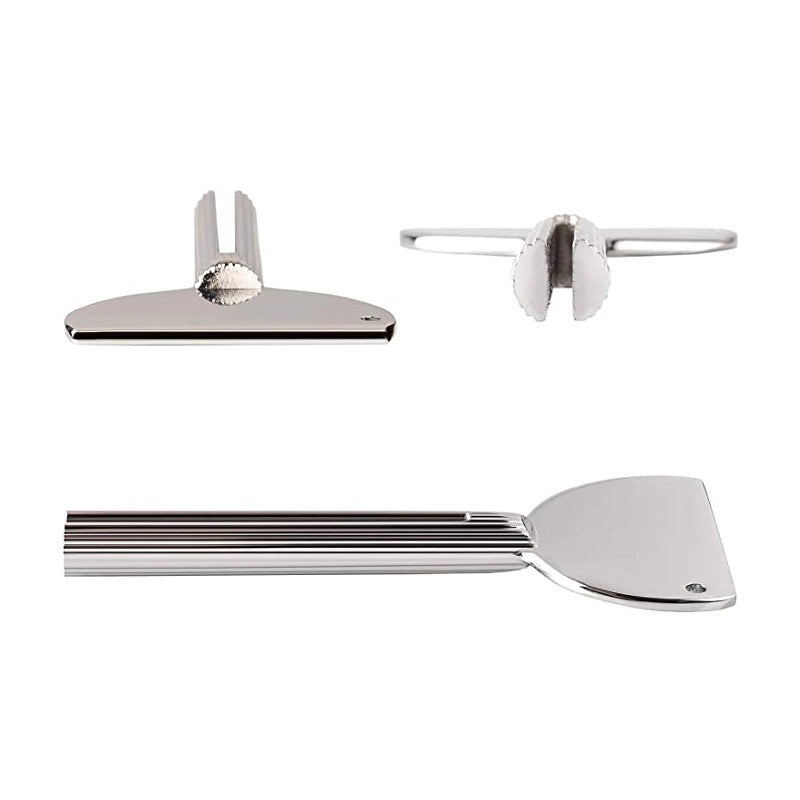 Stainless Steel Metal Squeezer for Hairdressing Dye Paste Dental Key Toothpaste Gel Dispenser | Hair Care Tools