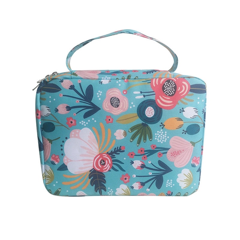 Classic Women's Oxford Cloth Floral Letter Square Zipper Handbag|Women's Handbags & Accessories