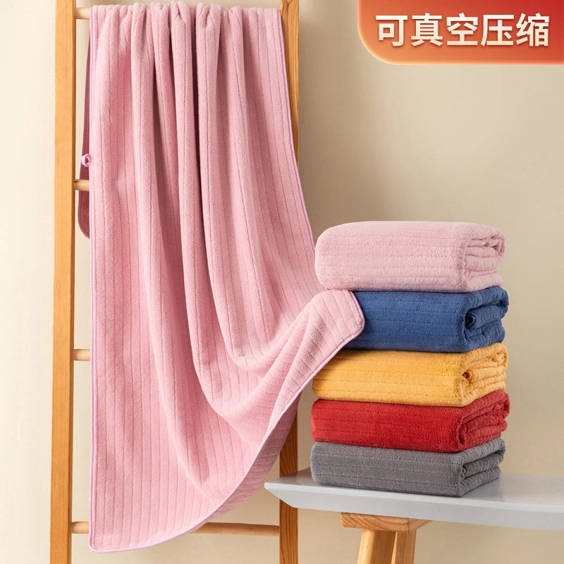 Coral Fleece Absorbent Quick-Dry Hair Towel Wrap for Adults | Bath Towels & Wraps