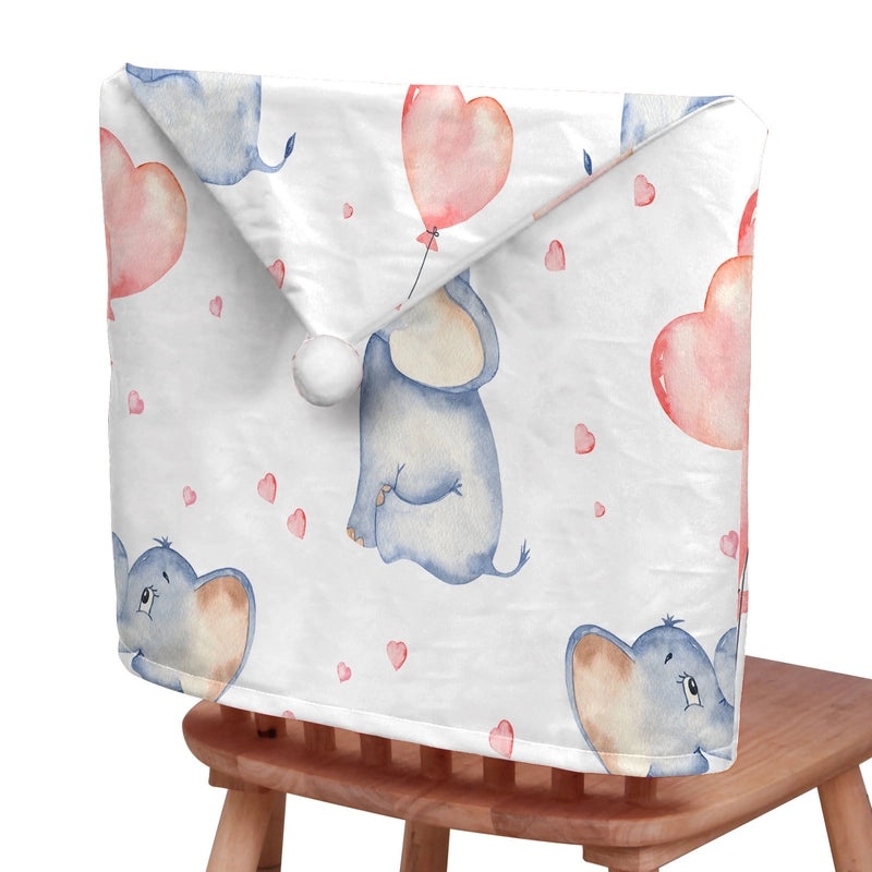 Christmas Plush Chair Back Cover Elephant Design | Home & Living / Holiday Decor