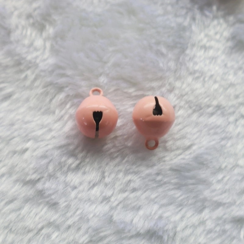 200 Pcs 14mm Iron Painted Small Bells for Keychains, Doll Accessories, Pet Collars, Christmas Pendants|Jewelry & Accessories