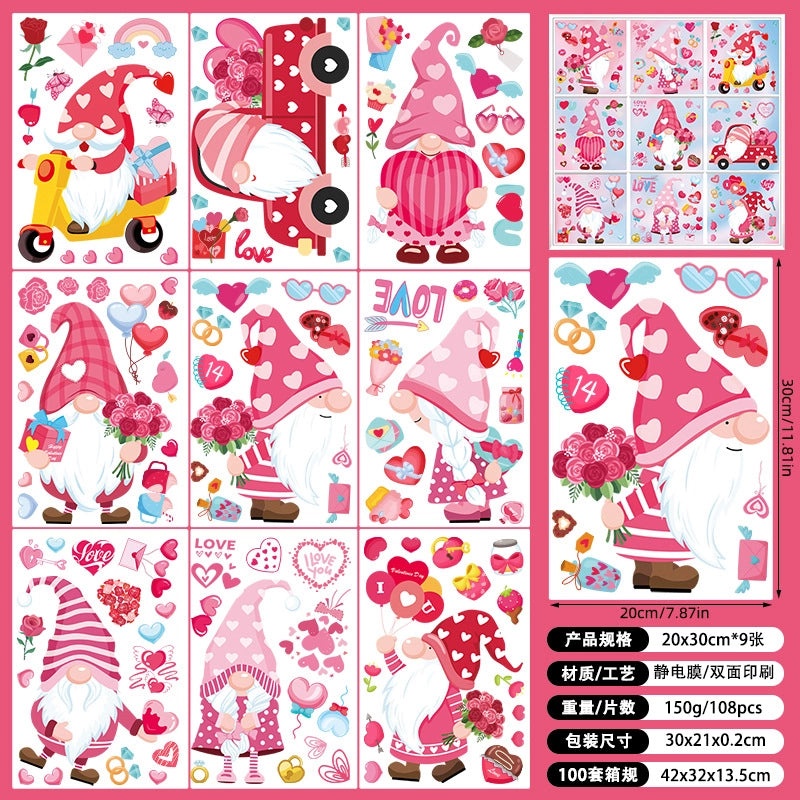 Valentine's Day Heart Shaped PVC Wall Decor for Casual Home|Home Decor