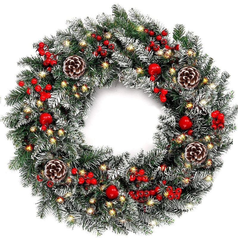 Christmas Rattan Garland 40CM 50CM 60CM Festive Holiday Decoration for Home|Christmas Decorations