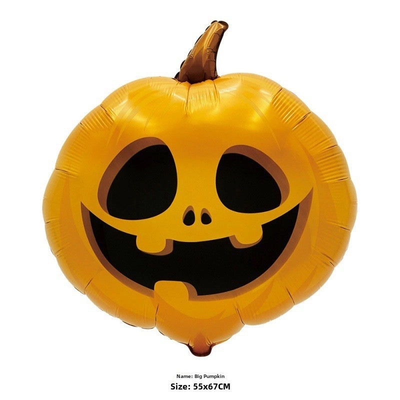 Halloween Ghost Spider Balloon Large Aluminum Foil Skull Man Pumpkin Decor|Halloween Decorations