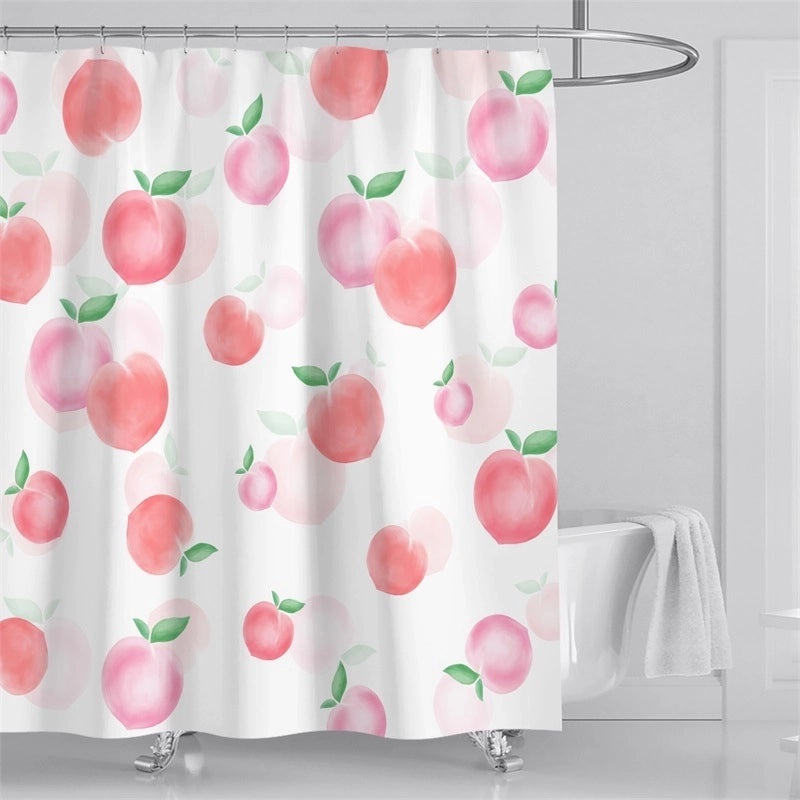 Fruit Pattern Polyester Shower Curtain for Bathroom Decor|Bathroom Accessories
