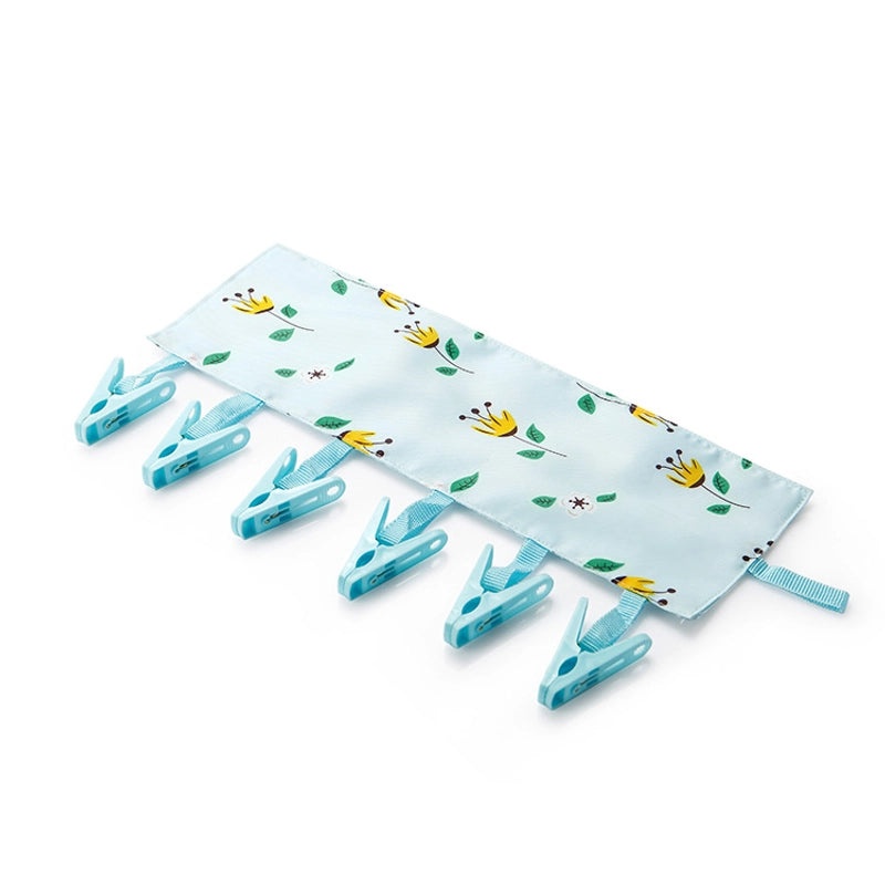 Multi-functional Portable Folding Fabric Clothes Hanger with Clips for Socks and Innerwear | Home & Garden Storage Accessories