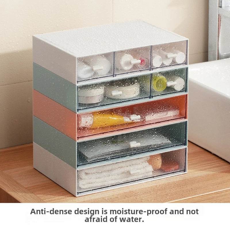 Elegant Desktop Cosmetic Storage Drawer Organizer | Home & Living Storage Solutions
