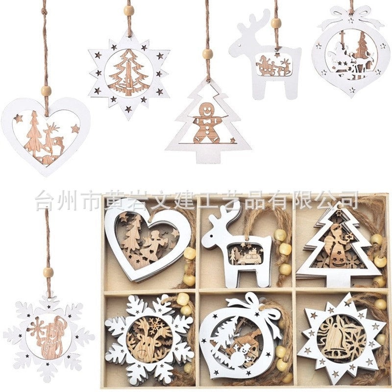 Creative Santa Claus Wooden Ornaments for Christmas Tree Top | Christmas Decorations