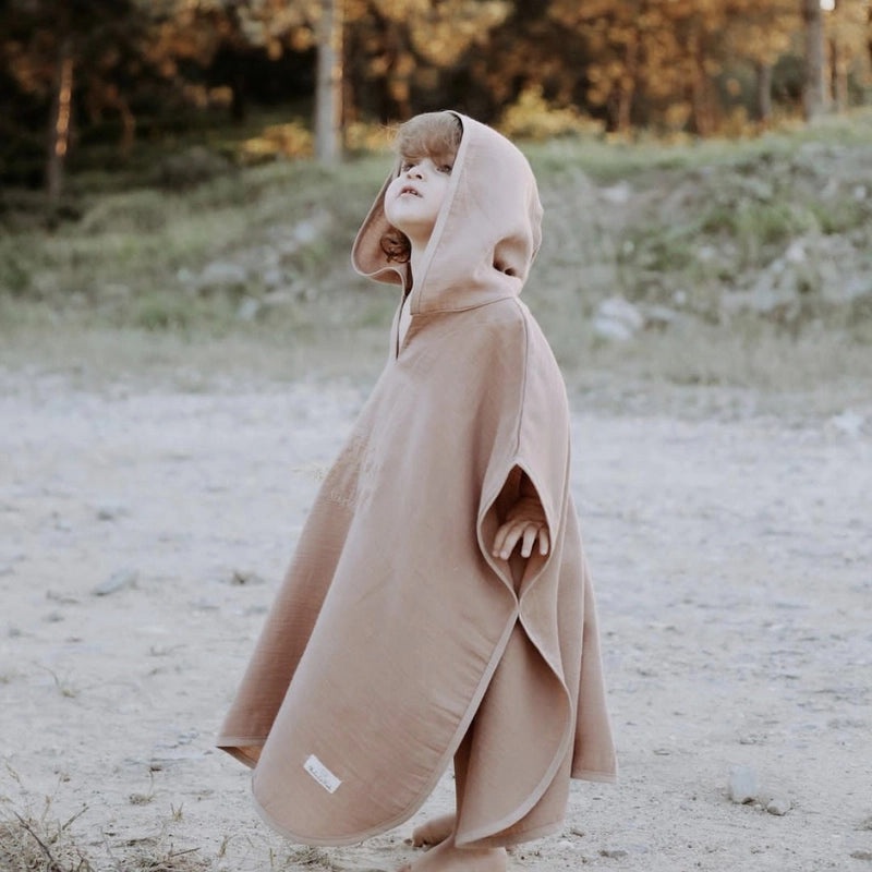 Cotton Hooded Baby Bath Towel Lightweight Gauze Bathrobe Four Seasons Absorbent Swimming Shawl for Kids|Baby & Kids Bath Accessories