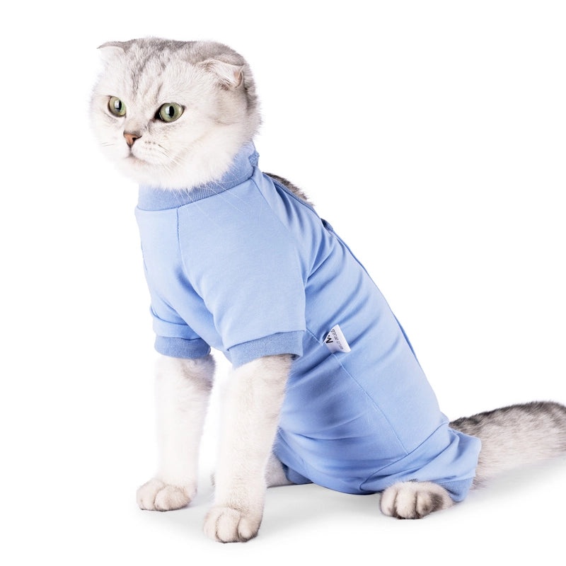 Post-Surgery Cat Recovery Shirt Fully Covered Easy Wear Female Cat Sterilization Weaning Garment|Pet Clothing