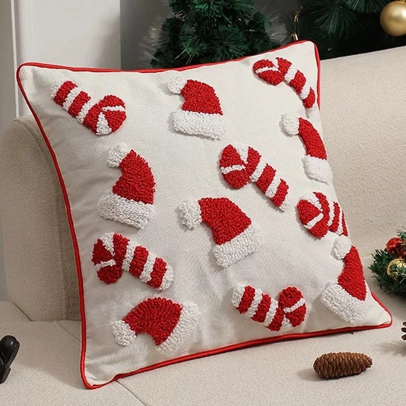 Nordic Christmas Tree Polyester Throw Pillow Cover for Couch Sofa Decor|Home Decor Pillows
