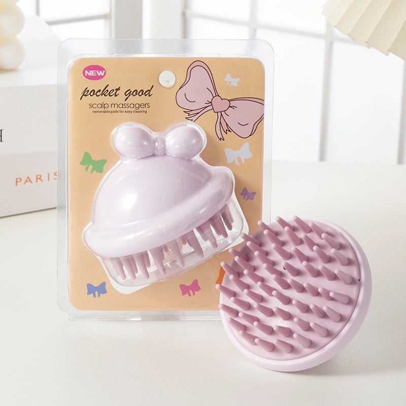 Minimalist Solid Color Shampoo Brush for Home Use | Household Cleaning Supplies