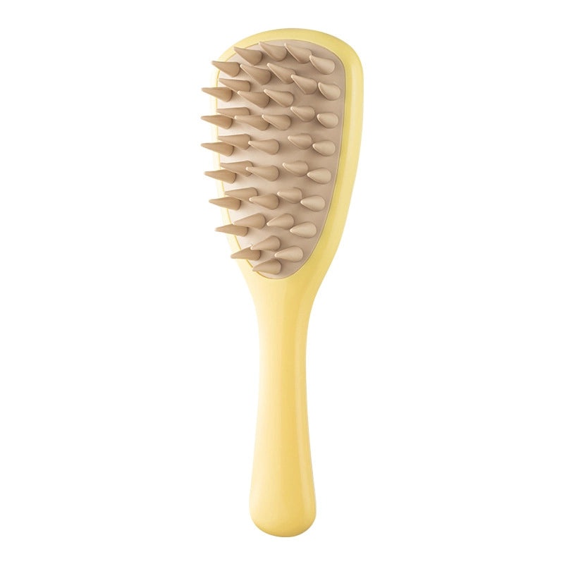 Silicone Ginkgo Leaf Scalp Massager Comb with Long Handle for Shampooing | Hair Care Tools