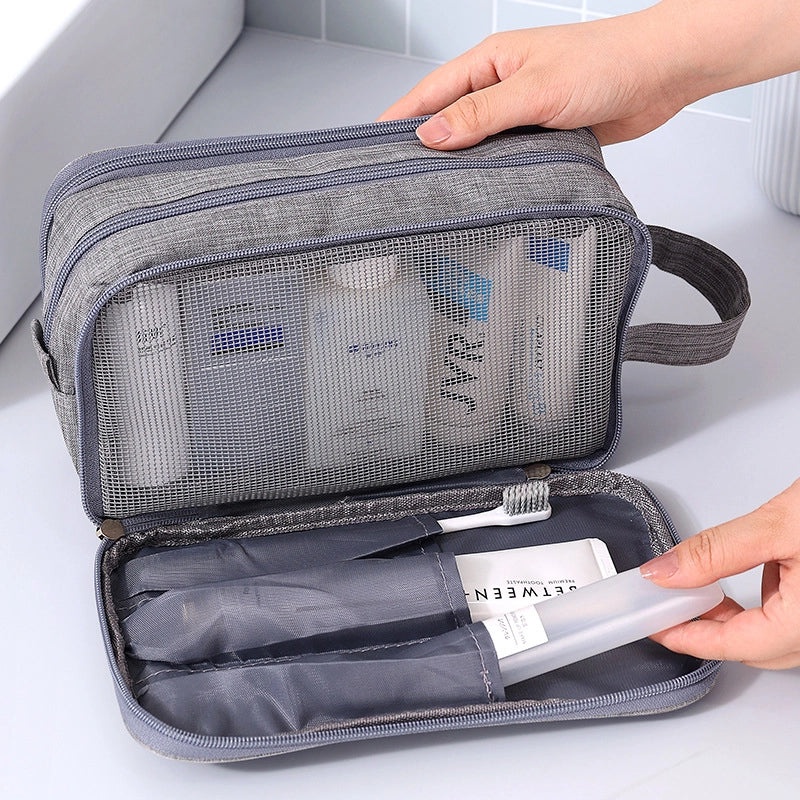 Bei Lian Portable Toiletry Bag Dry and Wet Separation Travel Cosmetic Organizer|Travel Accessories