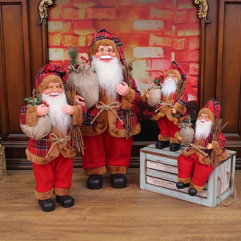 21 Inch 24 Inch Santa Claus Doll Christmas Decorations Standing Old Man Ornaments|Christmas Decorations