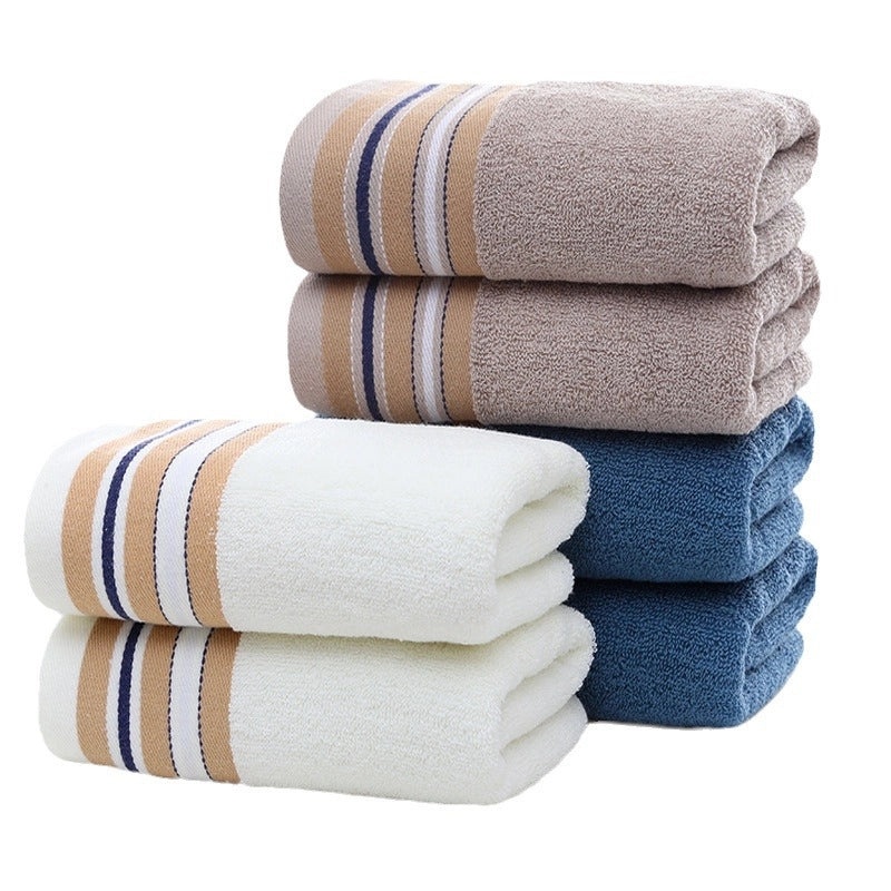 Absorbent Cotton Towel with Embroidered Logo for Household and Promotional Gifts|Home & Living - Towels & Linens