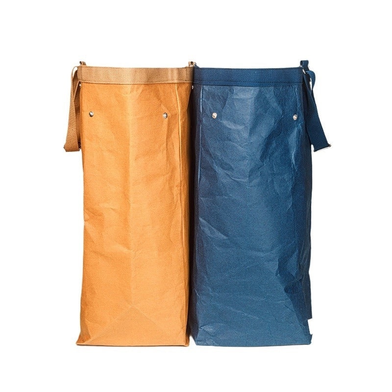 Biodegradable Kraft Paper Storage Bag for Laundry Toys Clothes Organizing Large Space | Home Storage & Organization