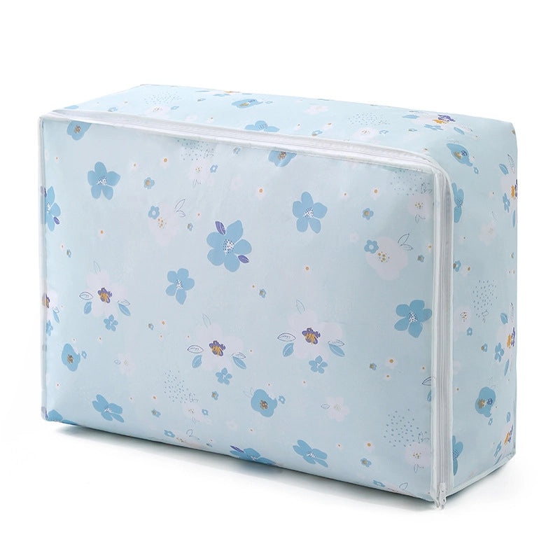 Modern Minimalist PEVA Zipper Quilt Storage Bag Cube Dustproof Household Clothes Organizer|Home Storage Organizers