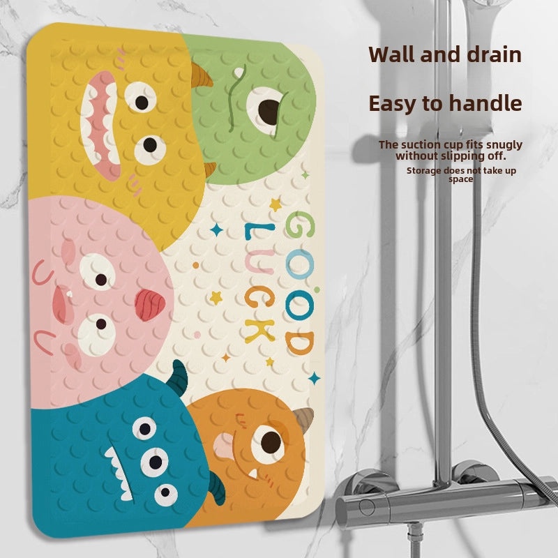 Children's Cartoon Non-slip PVC Bathroom Mat with Suction Cups for Shower and Toilet | Bathroom Accessories