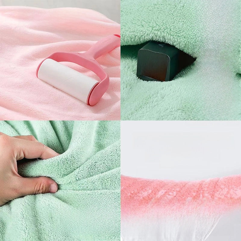 Soft Coral Fleece Kids Hooded Bathrobe Quick Dry Absorbent Baby Towel|Children's Bathrobes & Towels