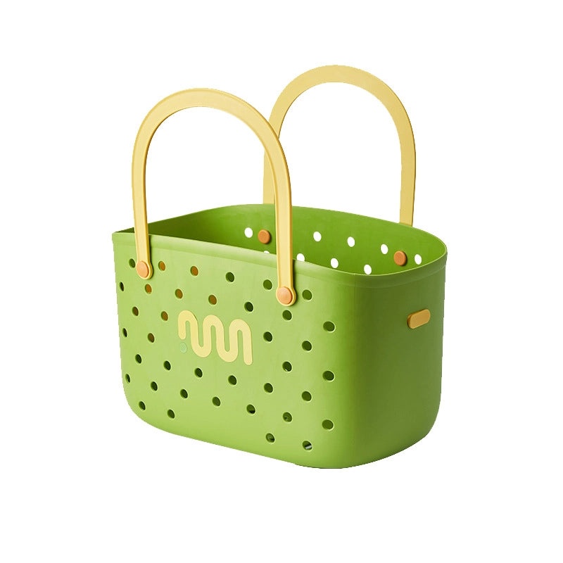 Portable Large Capacity Plastic Bathroom Storage Basket for Women | Bathroom Storage