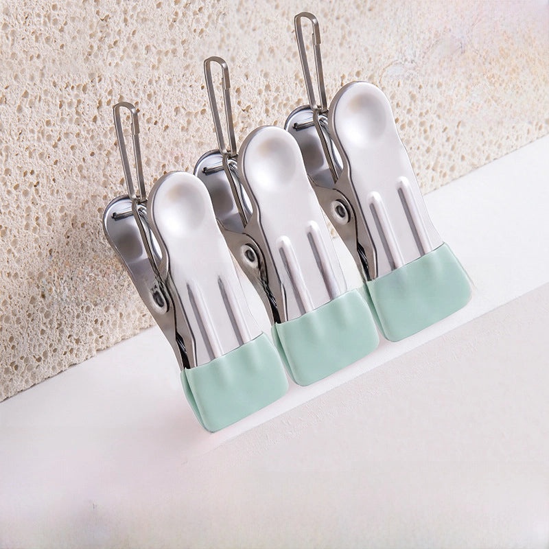 Seamless Stainless Steel Windproof Clothes Clip for Drying | Home & Living/Clothes Hangers & Drying Accessories