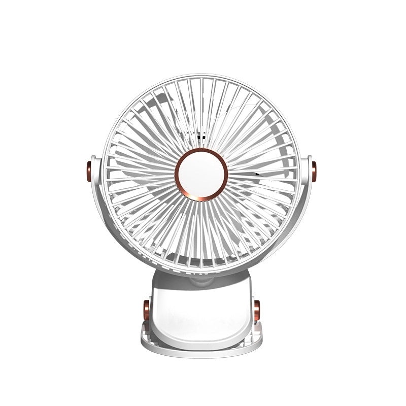 USB Rechargeable Mini Clip Fan Portable Silent Night Light Fan for Dormitory Students|Home & Living > Fans & Cooling