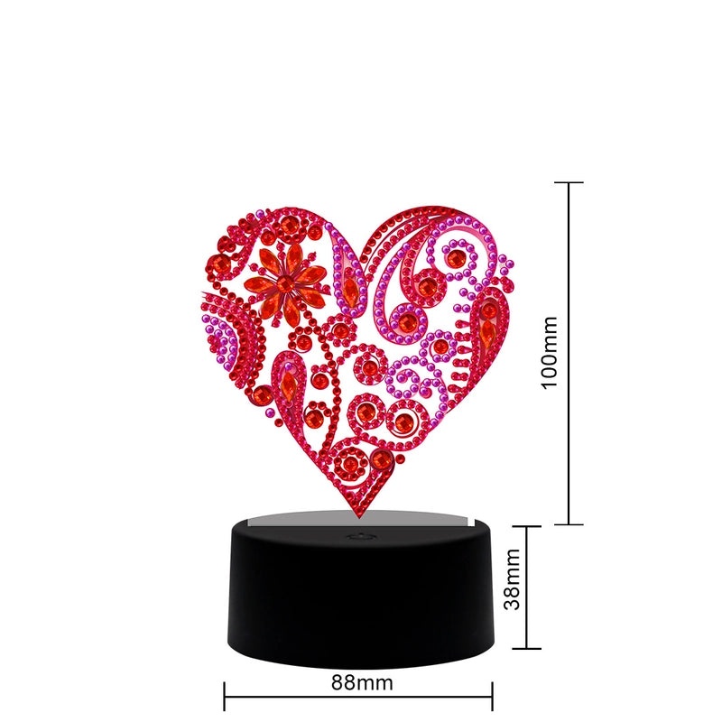 DIY Diamond Painting LED Light Plate USB Powered Night Lamp Customizable Variable Brightness|Home Decor & Lighting