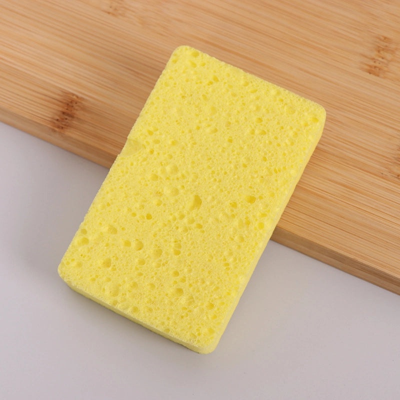 Minimalist Solid Color Wooden Cotton Sponge Cloth | Home Cleaning Supplies