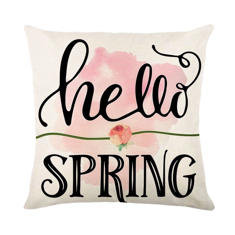 Minimalist Color Block Linen Pillow Covers for Vacation | Home Decor & Bedding