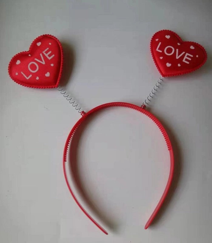 Red Heart Love Hairband 3D Valentine's Day Headband Festive Hair Accessories | Hair Accessories