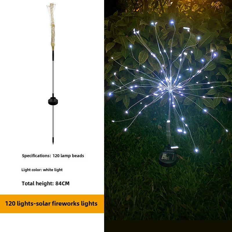 Solar LED Fireworks Dandelion Floor Lamp Waterproof Outdoor Garden Lawn Decor|Outdoor Lighting