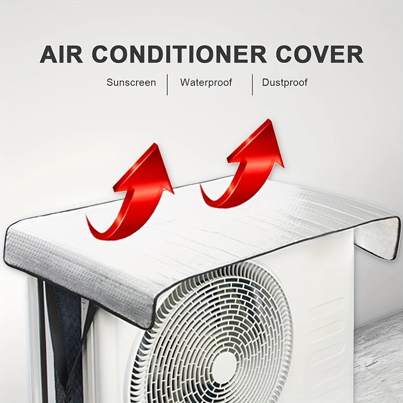 Rectangular Aluminum Film Air Conditioner Cover Waterproof Rain Protector|Home & Garden Accessories