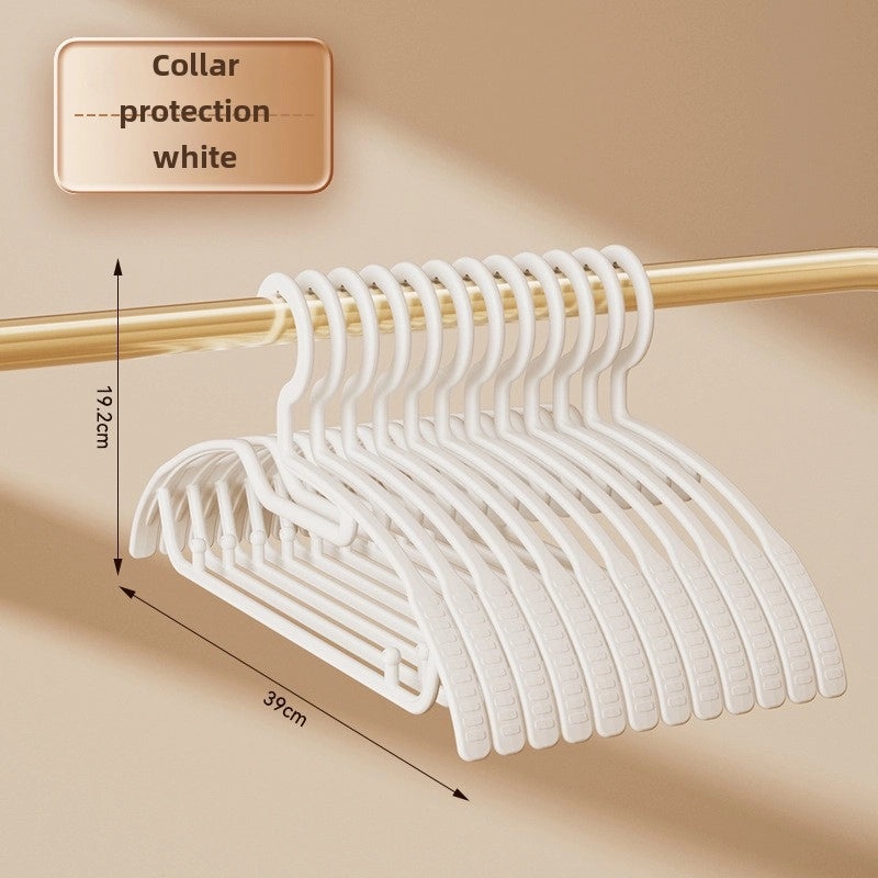 Seamless Wide Shoulder Non-slip Plastic Clothes Hanger for Adults | Home & Living Storage Solutions