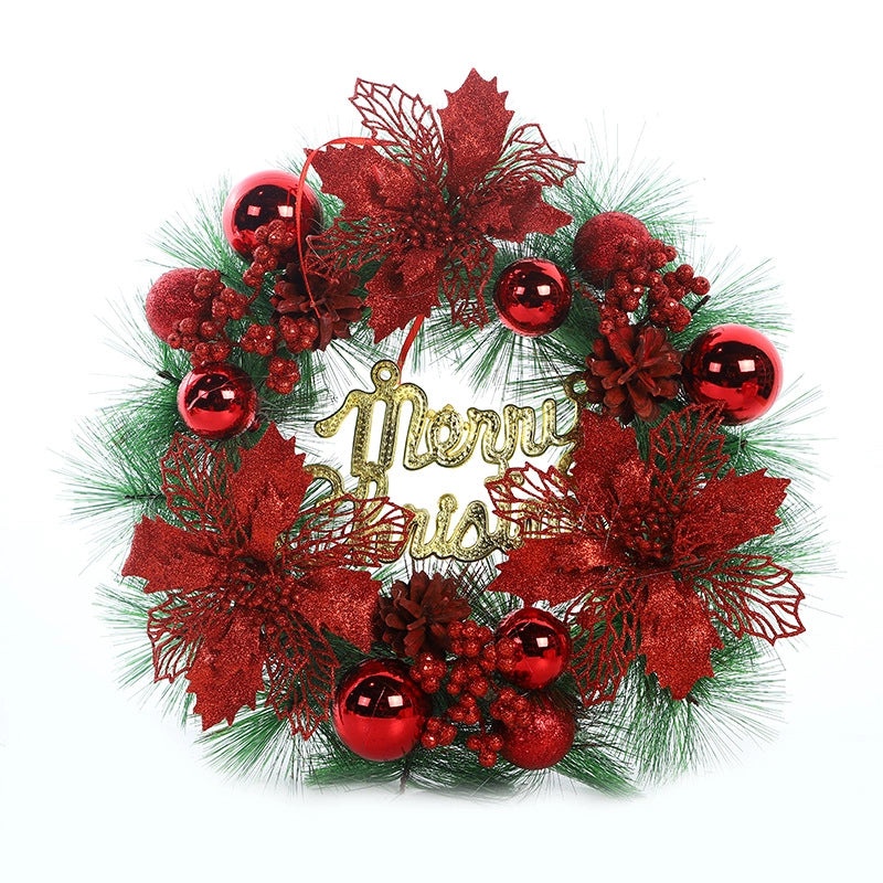 Festive Holiday Christmas Wreath Decoration | Home Decor & Holiday Accessories