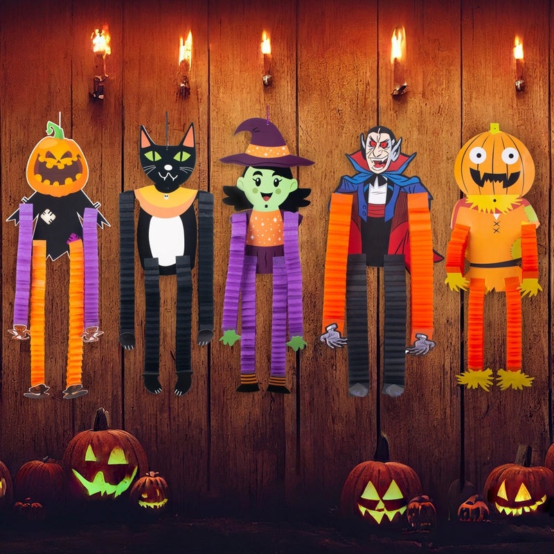 Minimalist Halloween Pumpkin Ghost Paper Ornaments for Daily Holiday Hanging|Home Decor