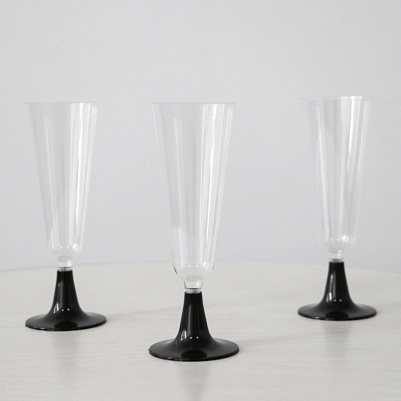 Phnom Penh Clear Plastic Goblet Dessert Cups Disposable Mousse Jelly Pudding Wedding Party Tableware|Disposable Dessert Cups