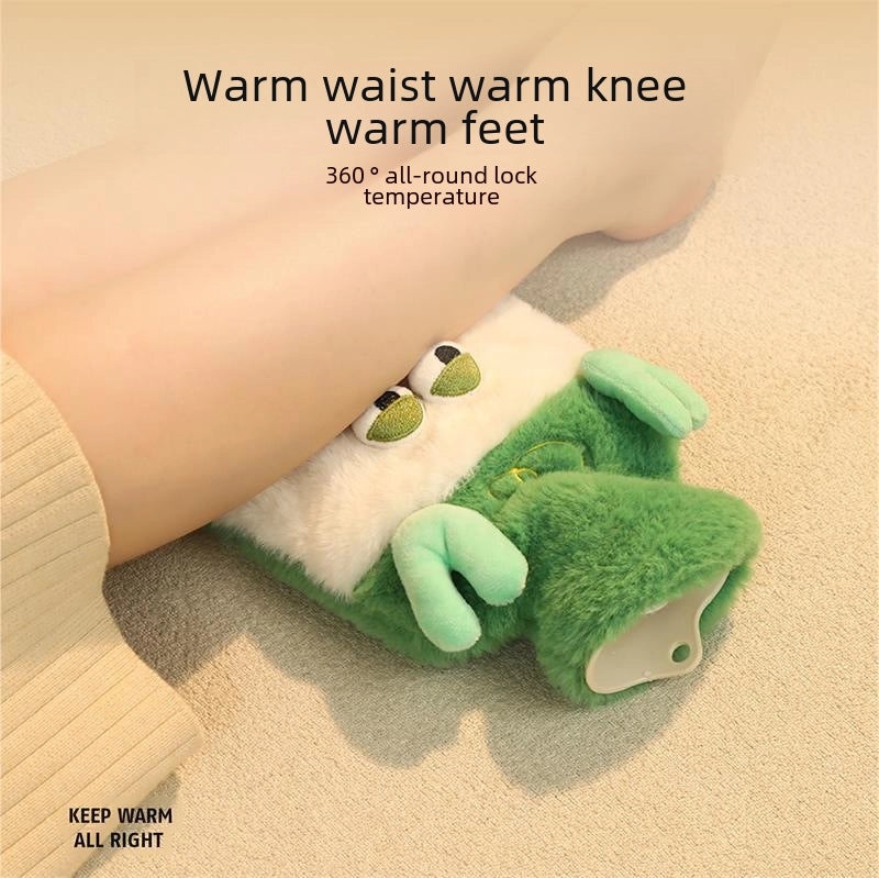 Plush Vegetable Hot Water Bottle Thickened Explosion-proof Soft Warm Belly Warmer for Baby Winter Use|Home & Living > Heating & Warmers