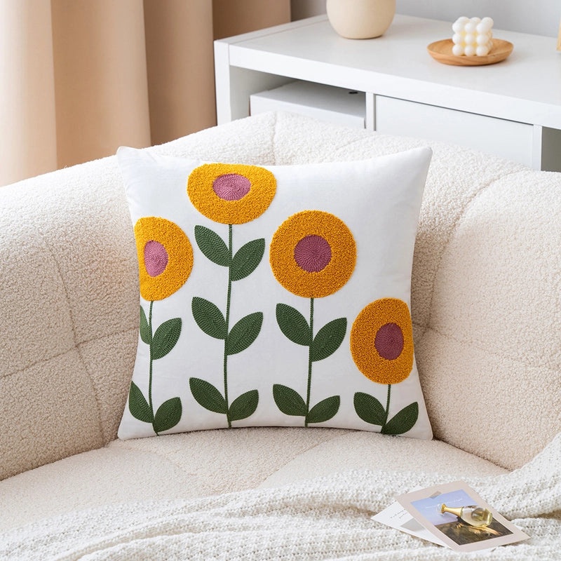 Panda Flower Watermelon Printed Polyester Pillow Covers for Couch Sofa Decor | Home Decor & Pillows