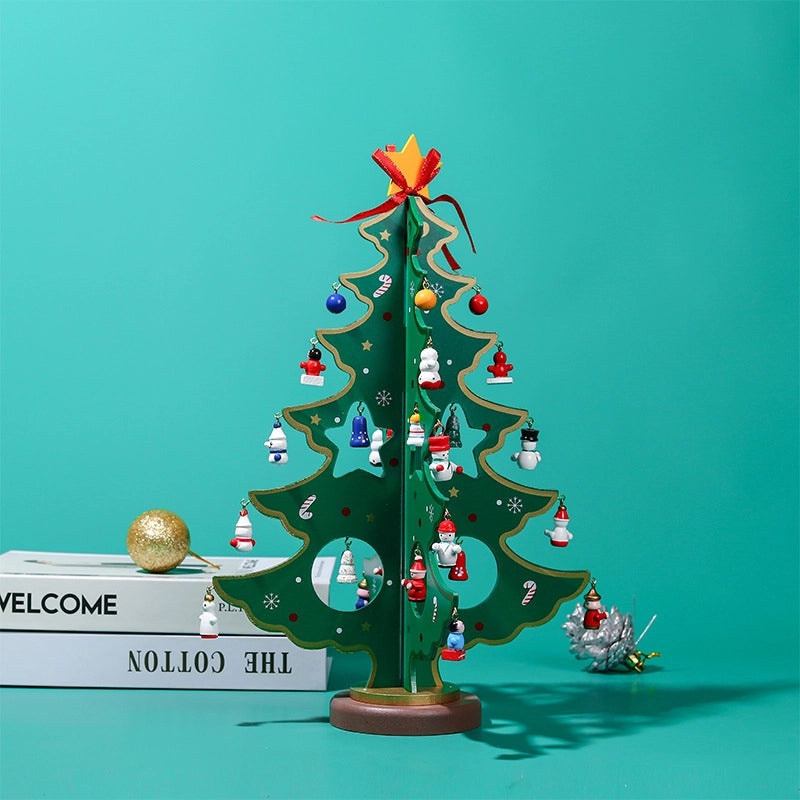 Handmade Wooden Christmas Decorations for Desktop Kids Toys and Window Ornaments | Christmas Decorations & Gifts