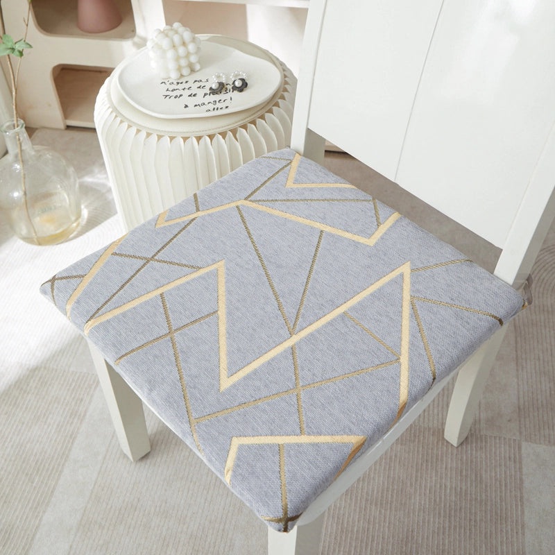 Soft Cotton Chenille Rhombus Seat Cushion Minimalist Design|Home Decor & Seating Accessories