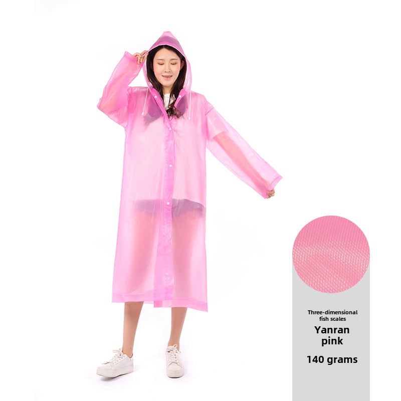 Thickened Disposable Adult Rain Poncho Lightweight EVA Outdoor Travel Raincoat with Logo Printing|Rain Gear & Ponchos