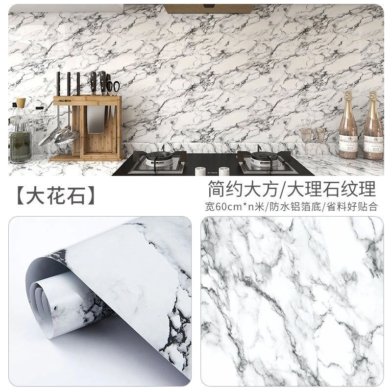 Waterproof Oil-Proof Kitchen Wall Stickers High Temperature Resistant Self-Adhesive Decorative Wallpaper|Home Decor Wall Stickers