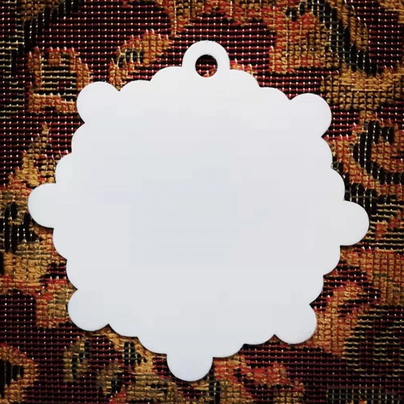0.8mm Double-Sided Sublimation Christmas Pendant Blank for DIY Thermal Transfer | Jewelry & Accessories