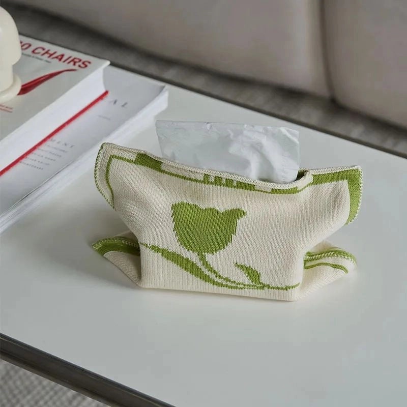 Nordic Lattice Heart Tulip Pattern Polyester Food Storage Containers|Kitchen Storage & Organization