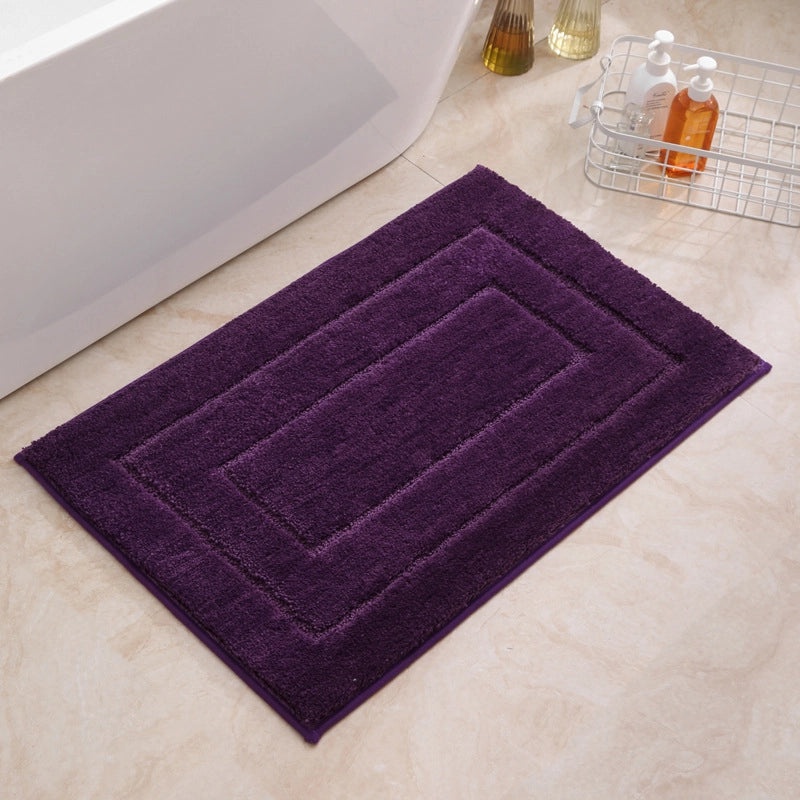 Casual Solid Color Polyester Bath Mat for Bathroom|Bath Mats & Rugs