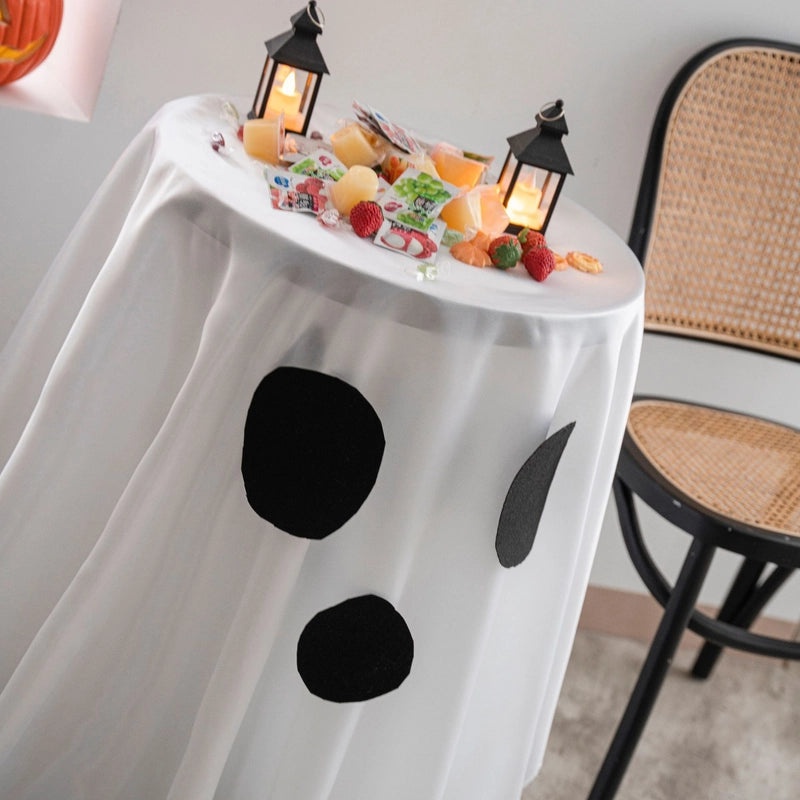 Halloween Pumpkin Spider Web Tablecloth for Party Dining and Coffee Tables|Home & Kitchen Decorations