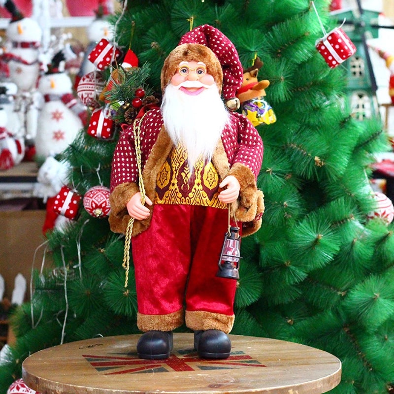21 Inch 24 Inch Santa Claus Doll Christmas Decorations Standing Old Man Ornaments|Christmas Decorations