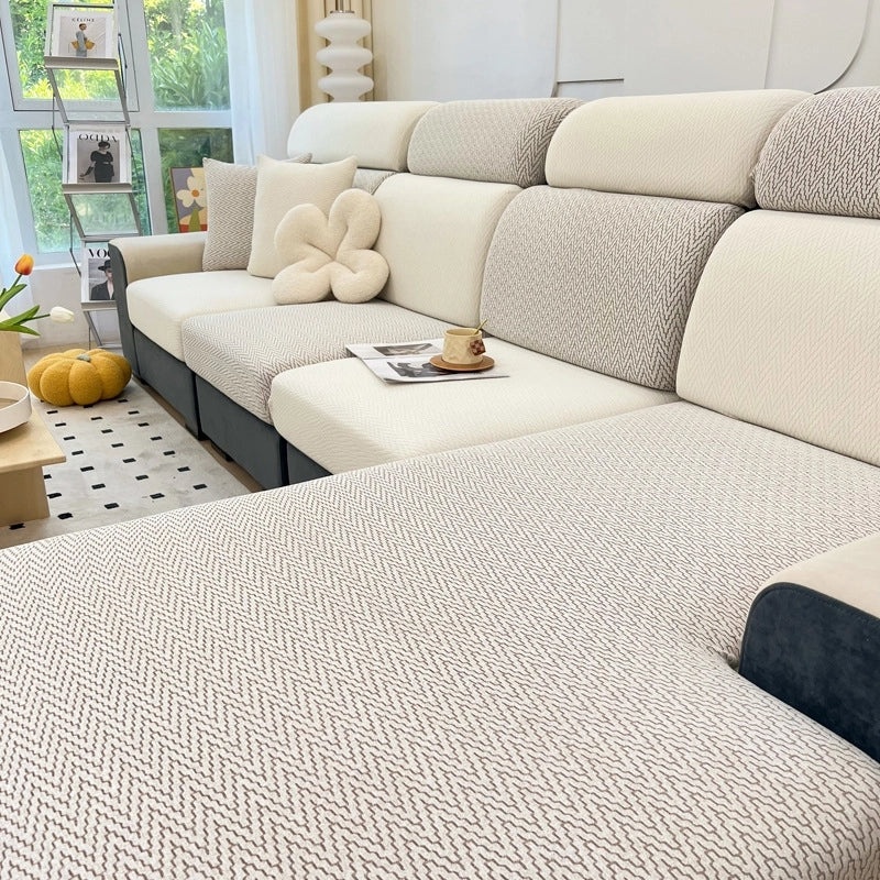 Luxury Chenille Sofa Cover Universal Fit All-season Non-slip Full Wrap Cushion Protector|Home Decor Sofa Covers
